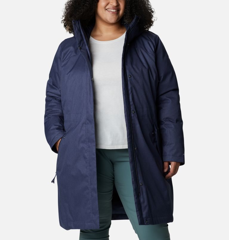 Jachete Parka Columbia Juniper Ridge Omni-Heat Infinity Down Dama Bleumarin | Plus Size QJ80719MZ